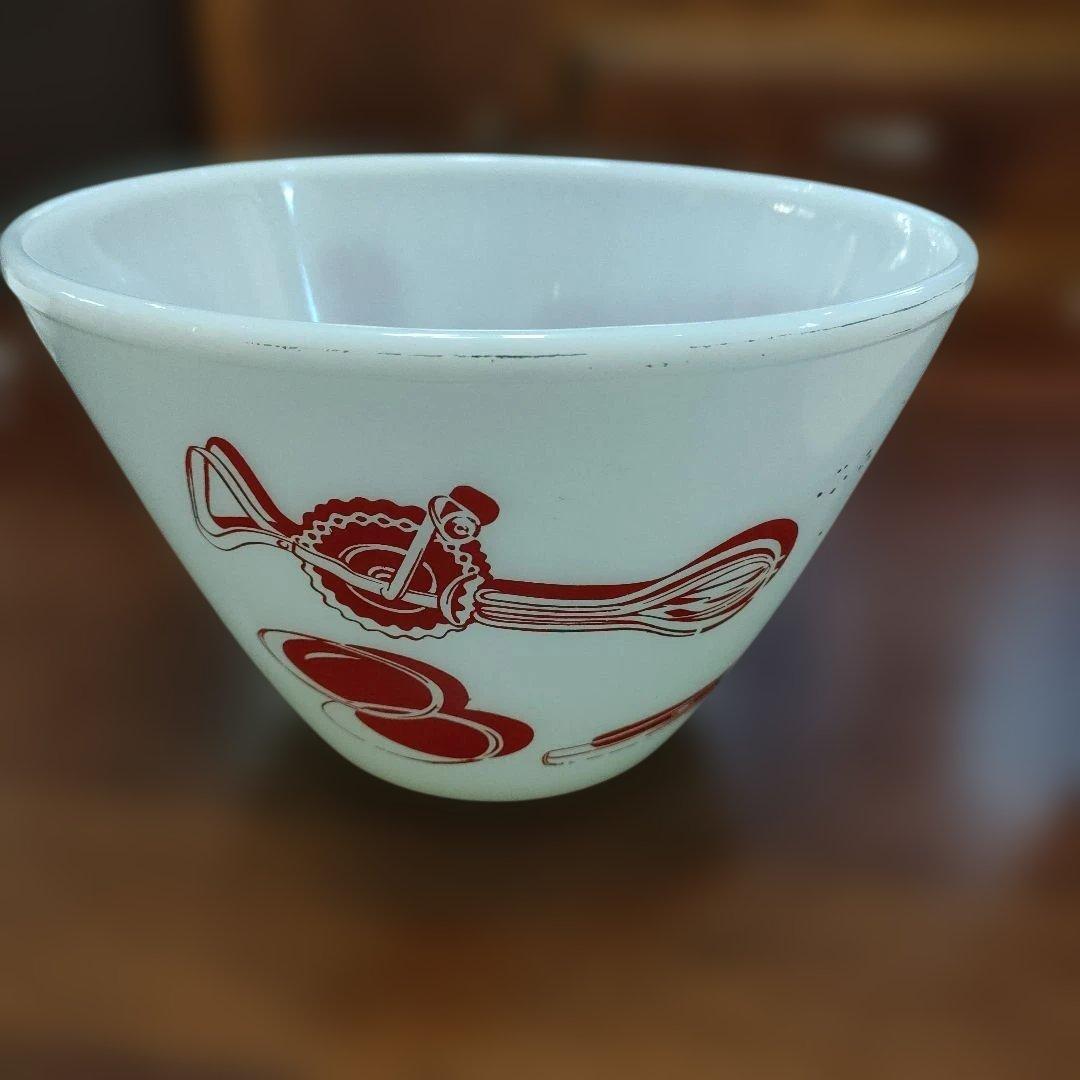 fire king ファイヤーキング　キッチンエイドボウル　M.L