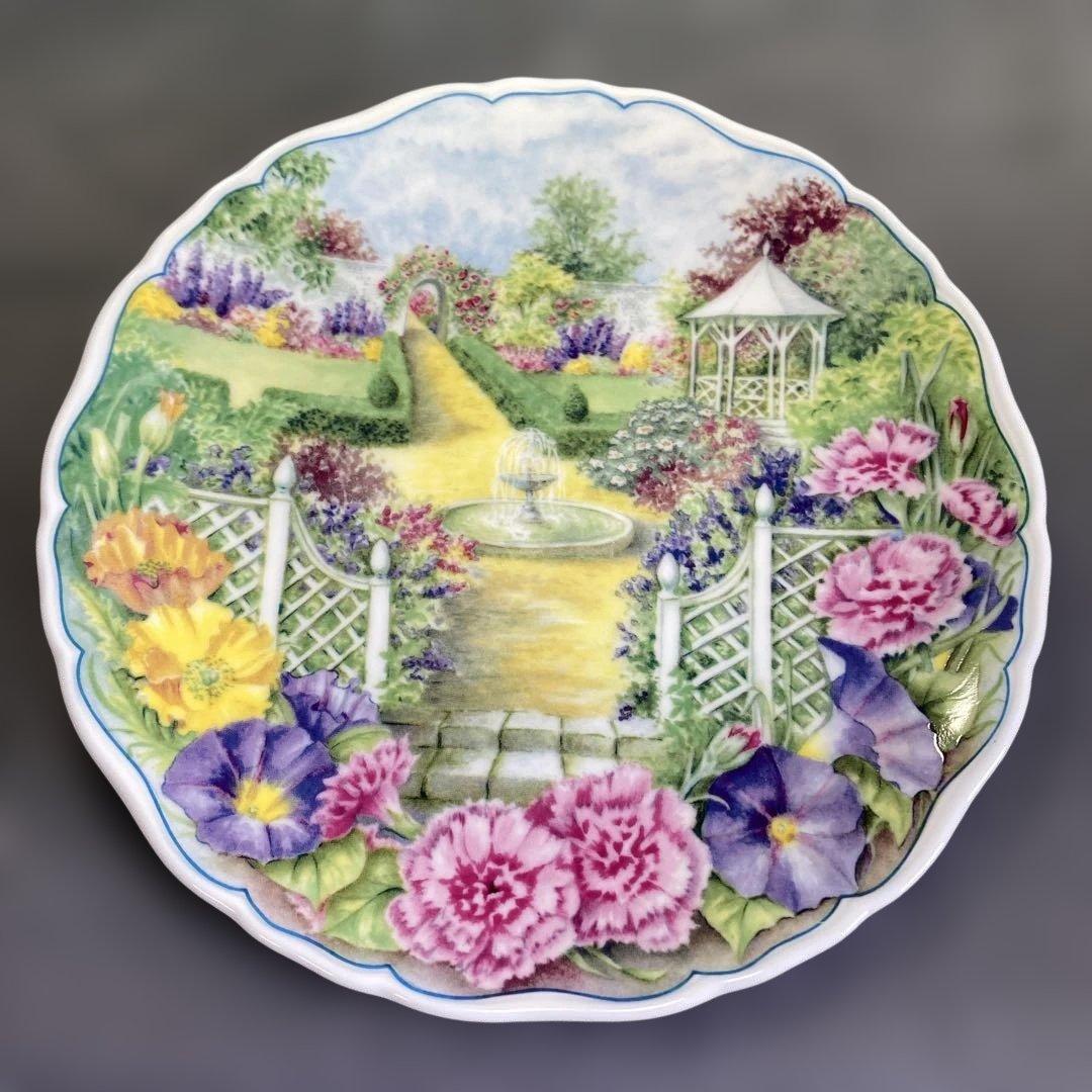 シークレットガーデン　プレート　　装飾品　壁掛　飾り皿　花　秘密の花園