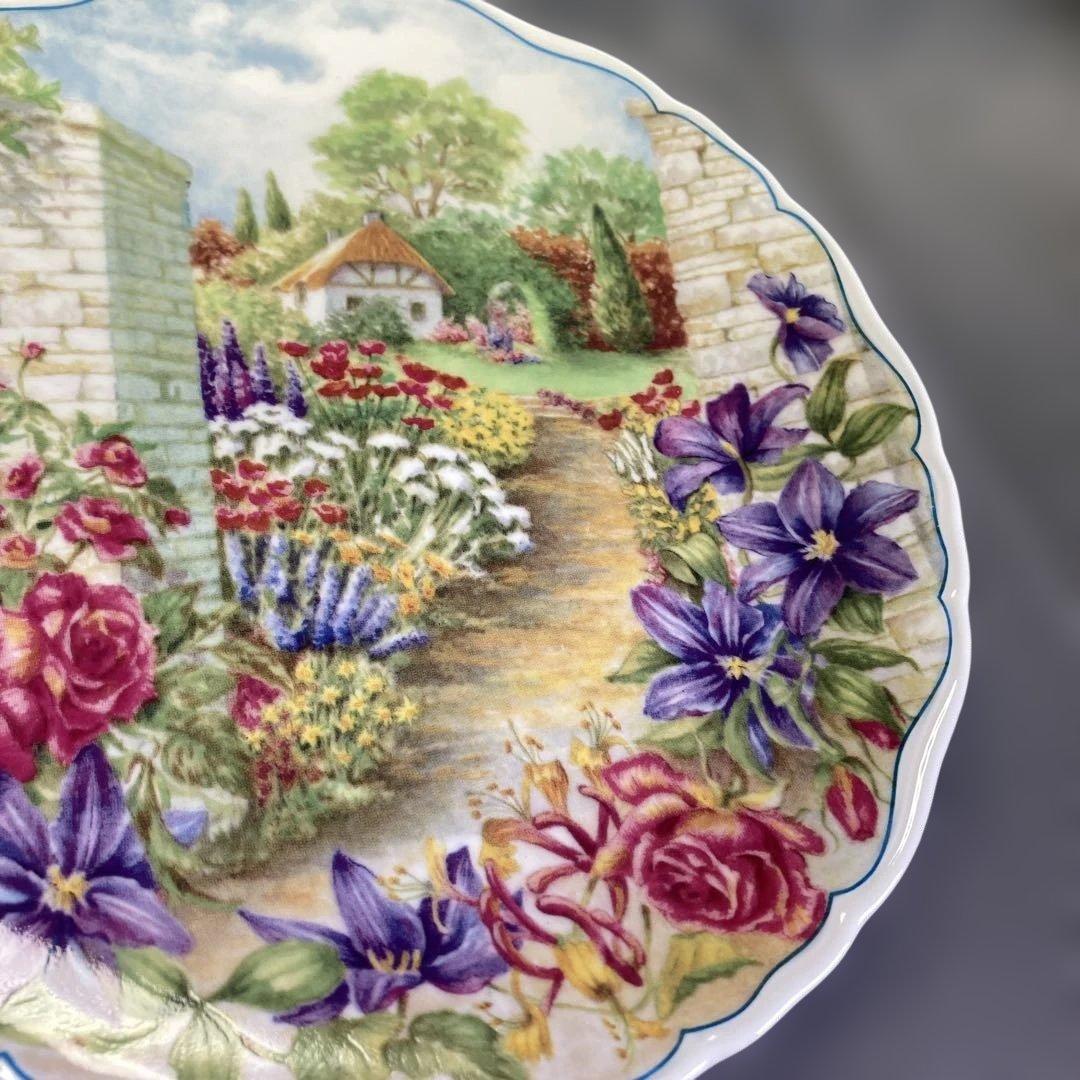 シークレットガーデン　プレート　　装飾品　壁掛　飾り皿　花　秘密の花園