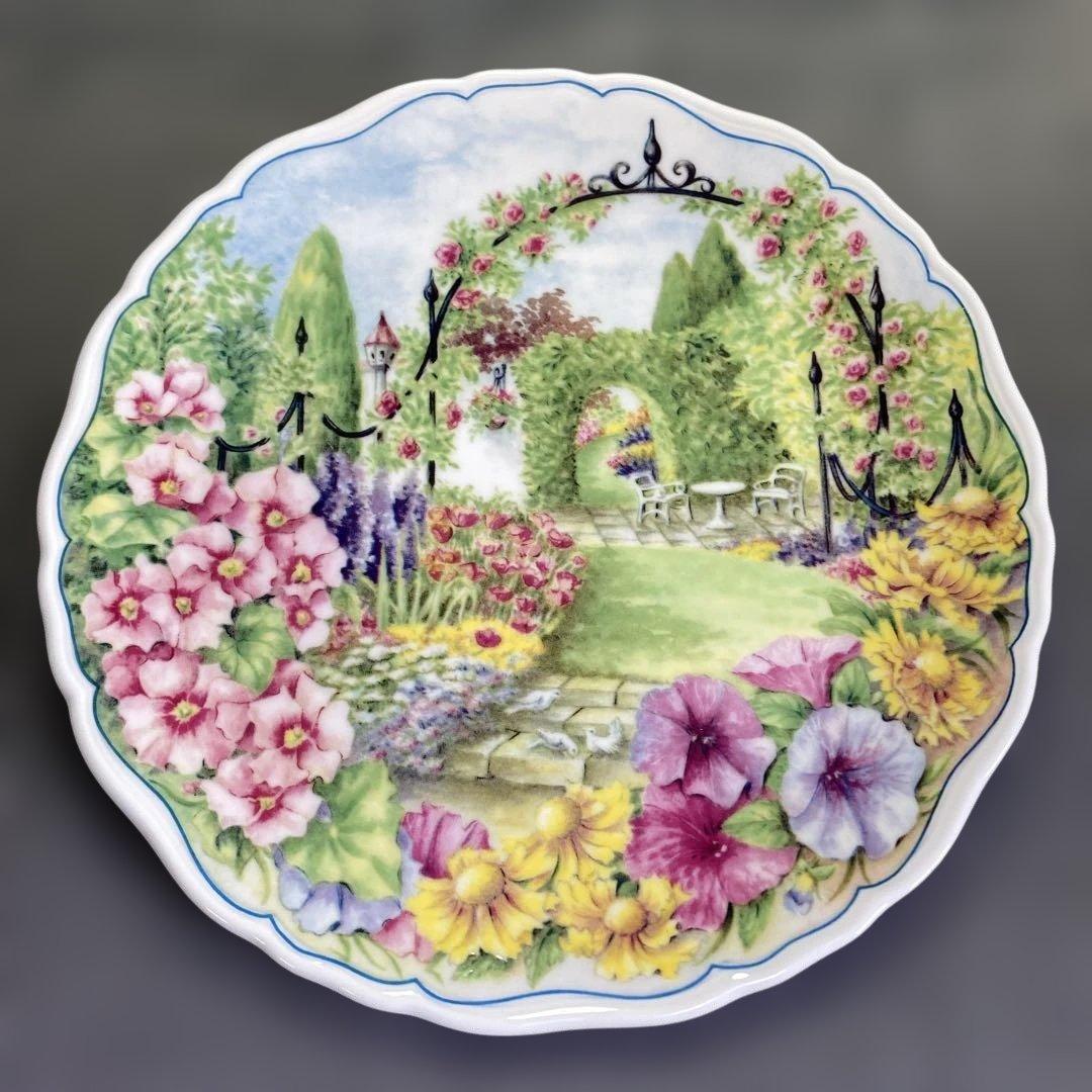 シークレットガーデン　プレート　　装飾品　壁掛　飾り皿　花　秘密の花園