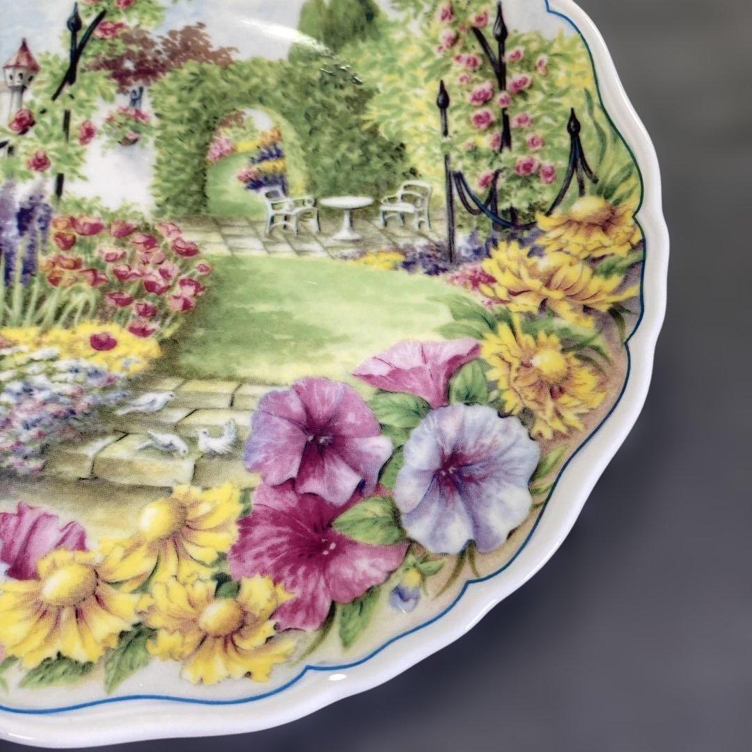 シークレットガーデン　プレート　　装飾品　壁掛　飾り皿　花　秘密の花園