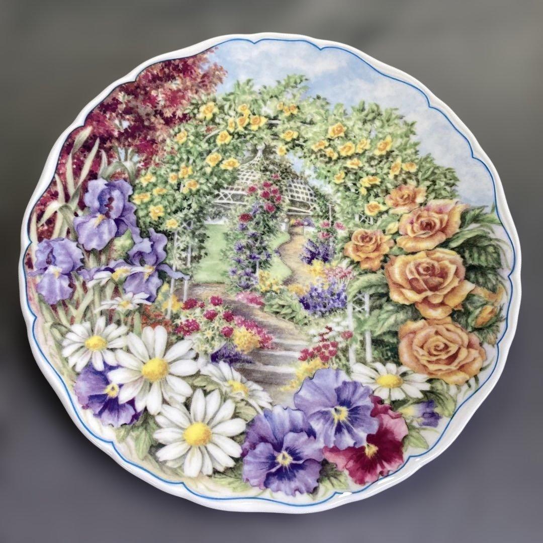 シークレットガーデン　プレート　　装飾品　壁掛　飾り皿　花　秘密の花園