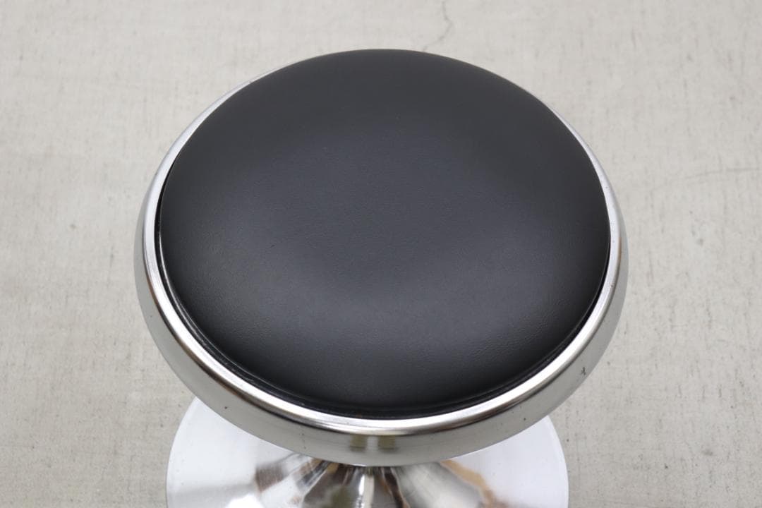 レトロ ヴィンテージ スツール ラウンド 円形 ミッドセンチュリー 合皮 1