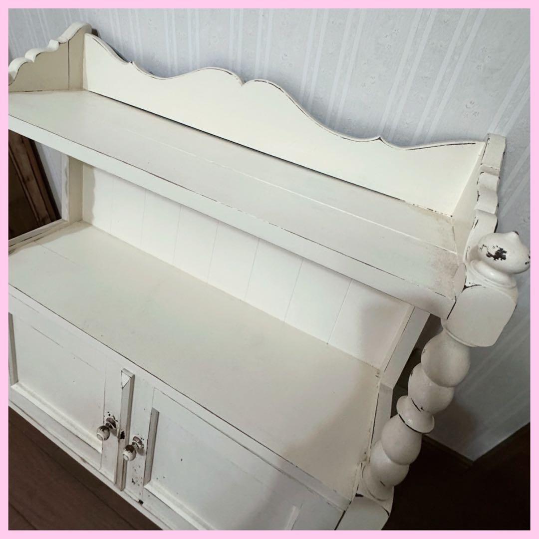 古家具 ♡ シェルフ ♡ クリーム色
