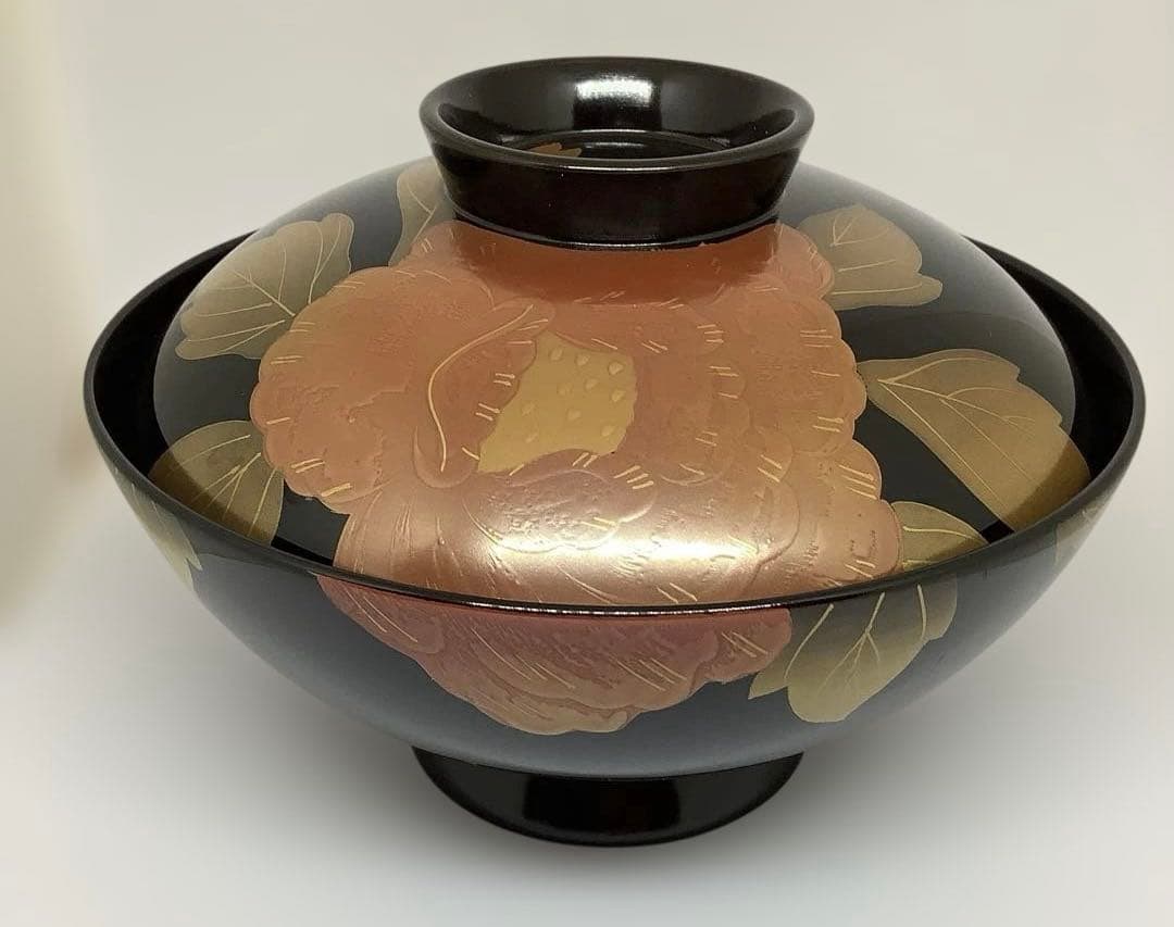 [輪島塗】蓋付き吸い物椀10客セット