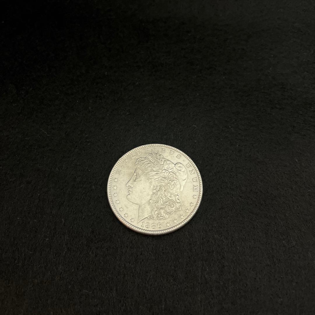 アメリカ モルガン1ドル銀貨 1886年 26.7グラム ミント無し ④ - メルカリ
