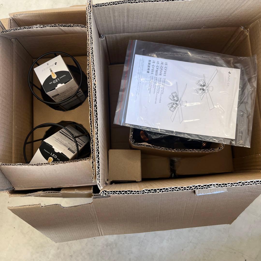 シーリングファン ブラック　JAVAlO ELF JE-CF003-BK