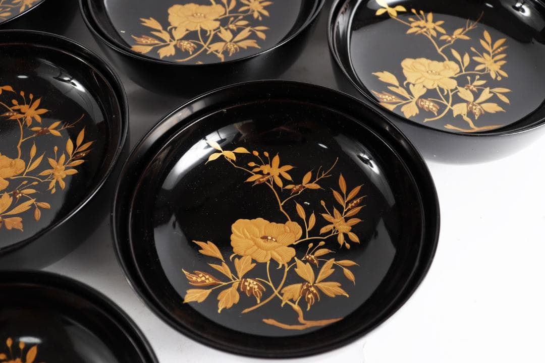 懐石道具 菓子椀 塗椀 吸物椀 漆器 木箱