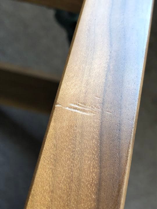 ☆ 送料無料 試作品100丸カラフル無垢材 国産折脚テーブル ☆