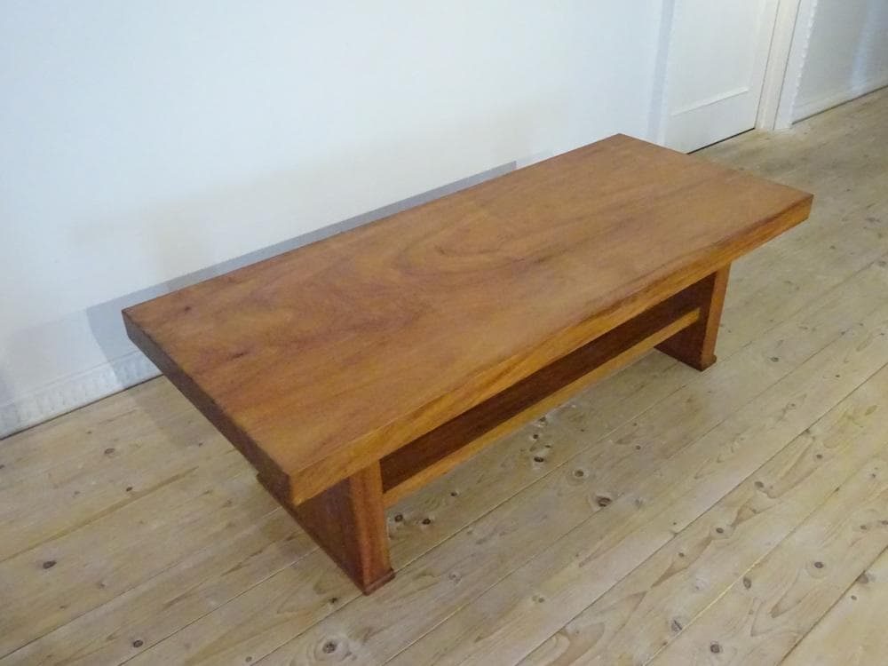 銘木　天然木　一枚板　ブビンガ　センターテーブル　リビングテーブル