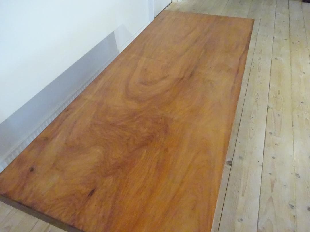 銘木　天然木　一枚板　ブビンガ　センターテーブル　リビングテーブル