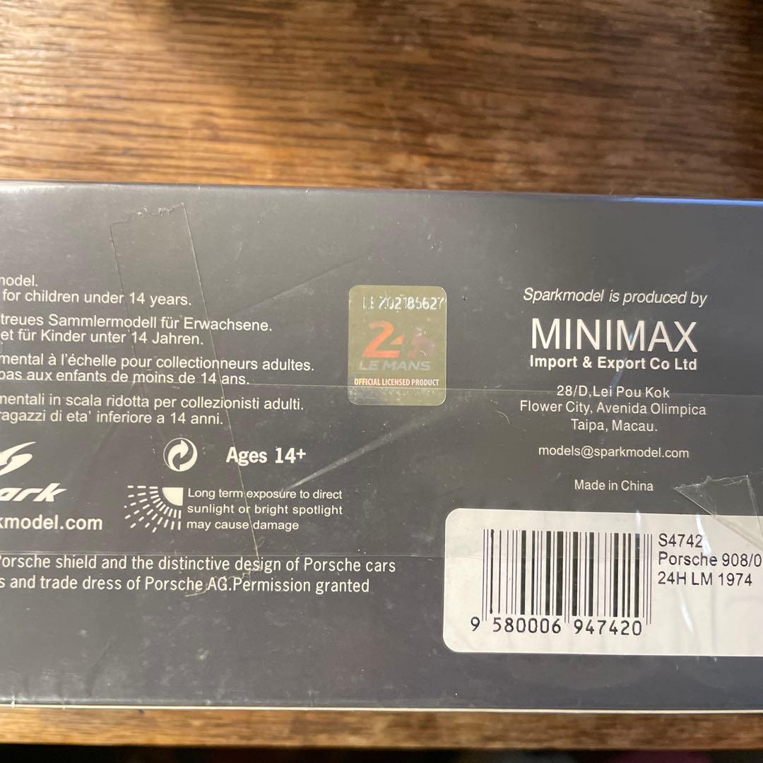 絶版 1/43 スパーク ポルシェ 908/03 ルマン24時間 1974 - メルカリ