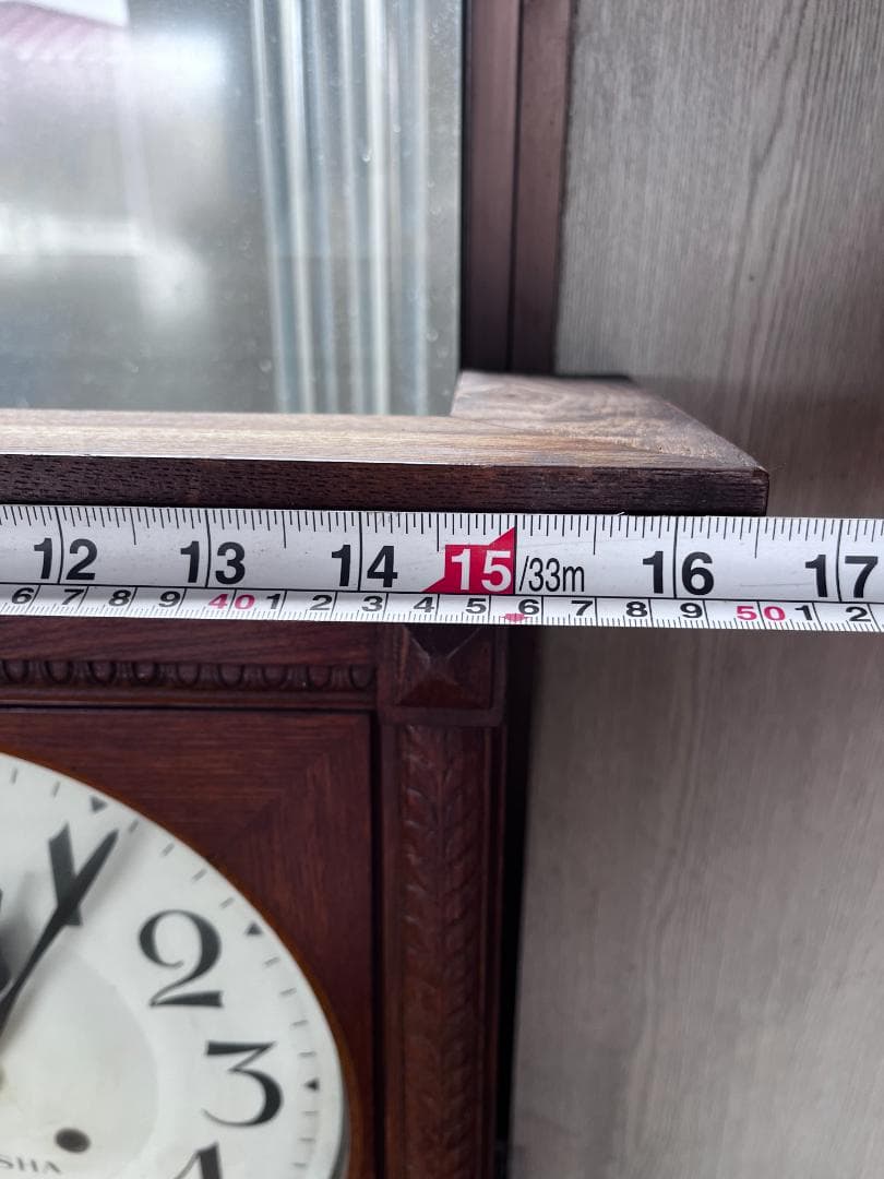 EIKOSHA 木製柱時計 クラシックデザイン