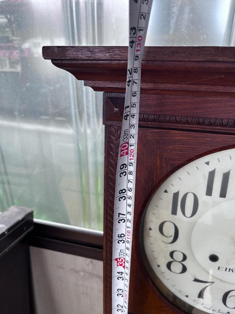 EIKOSHA 木製柱時計 クラシックデザイン