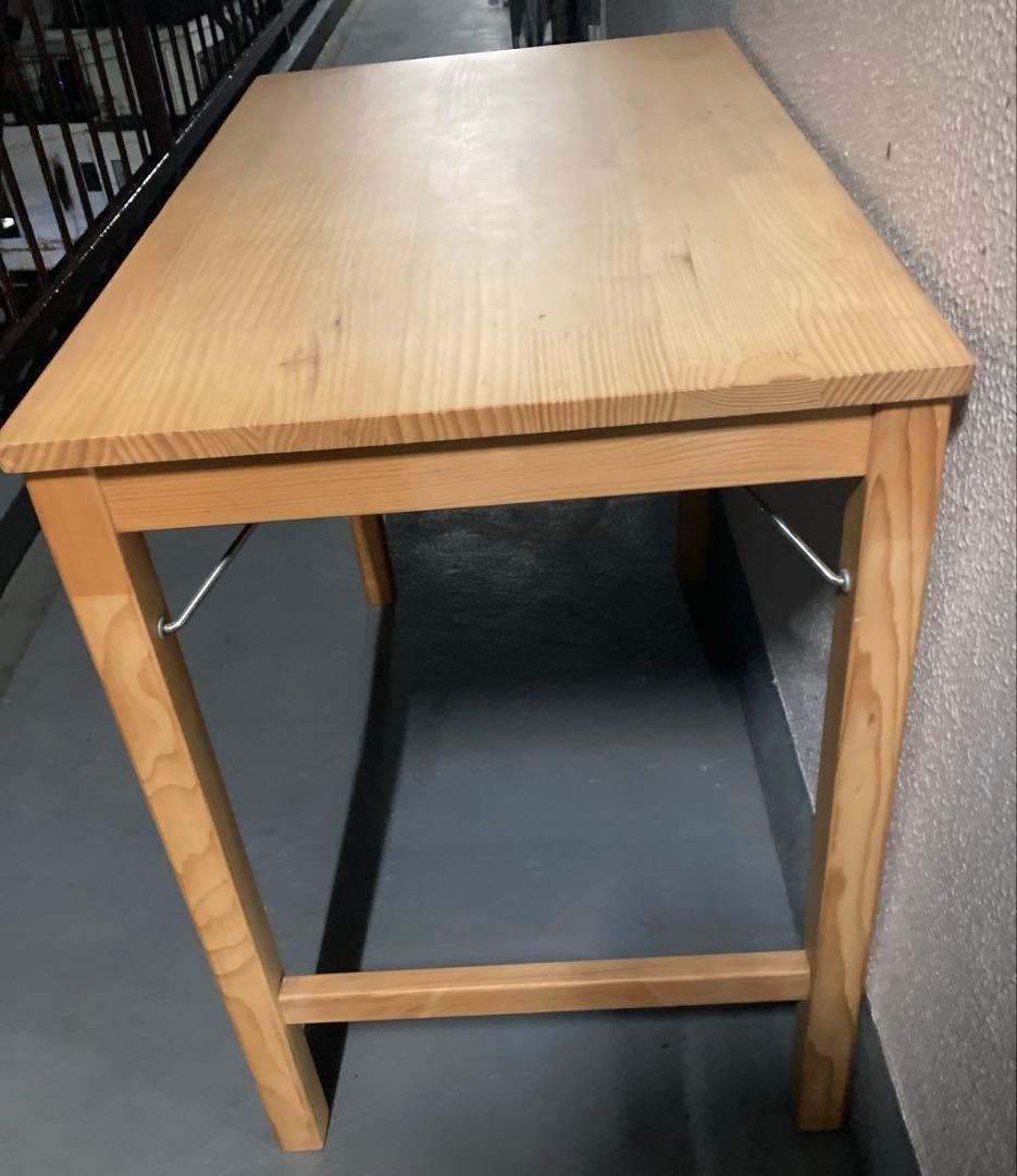 パイン材 折りたたみ　MUJI 無印良品 机 折り畳みテーブル