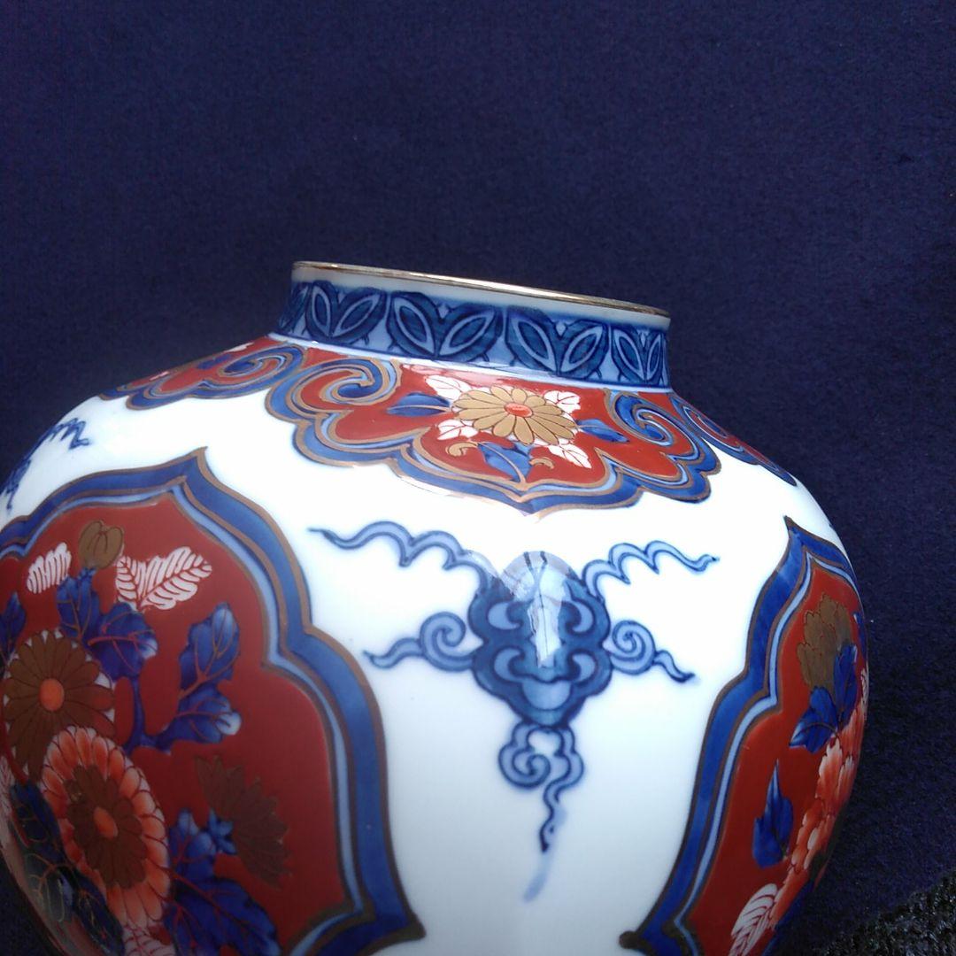 ５０９珍品　有田焼 哲山窯　不思議な形と絵柄　最高級品