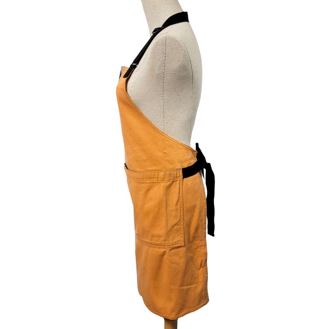 イッセイミヤケデザインスタジオ エプロン オレンジ ビッグポケット