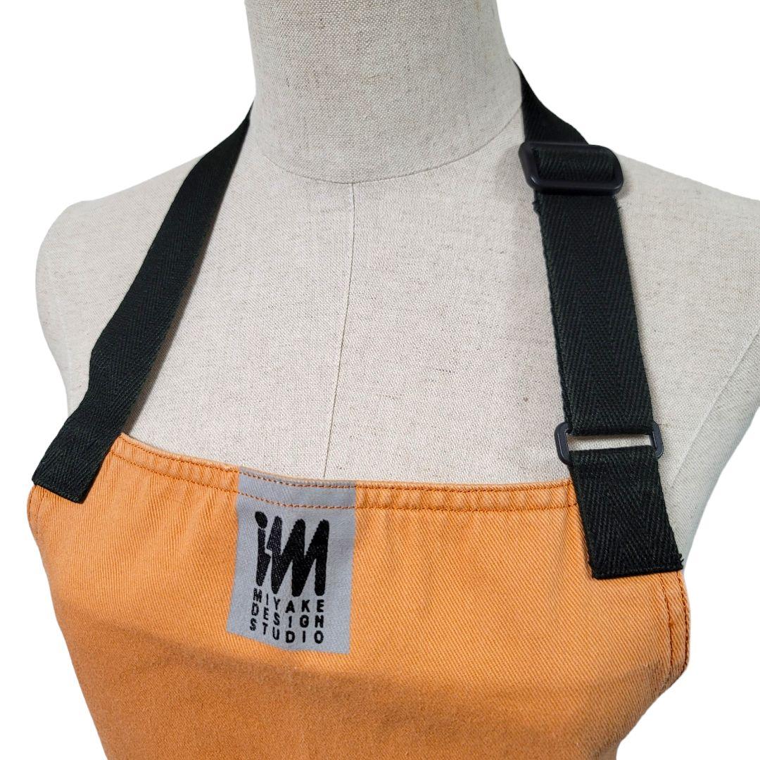 イッセイミヤケデザインスタジオ エプロン オレンジ ビッグポケット