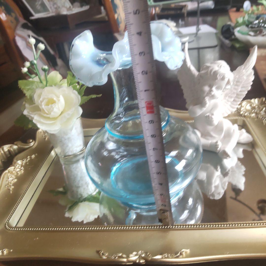 お値下げ】フェントン ラッフル花瓶 フリル オパールセント