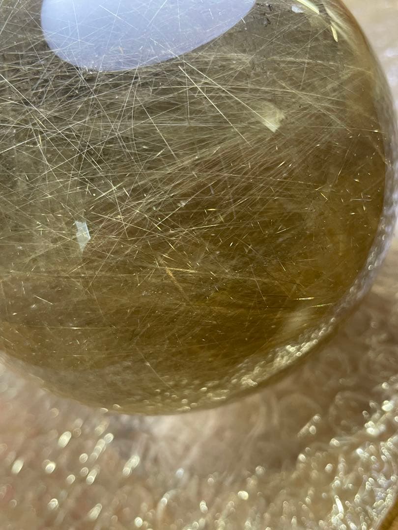 s*i様 (約1kg)ルチルレイテッドクォーツスフィア