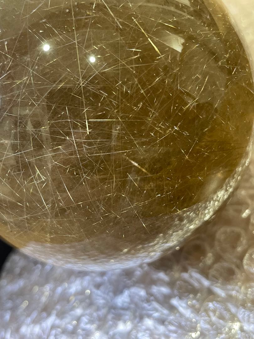 s*i様 (約1kg)ルチルレイテッドクォーツスフィア