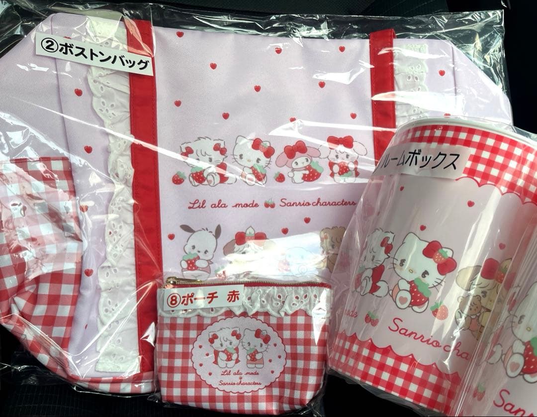 Lil ala mode × サンリオキャラクターズ 当りくじ ボストン3点 - メルカリ