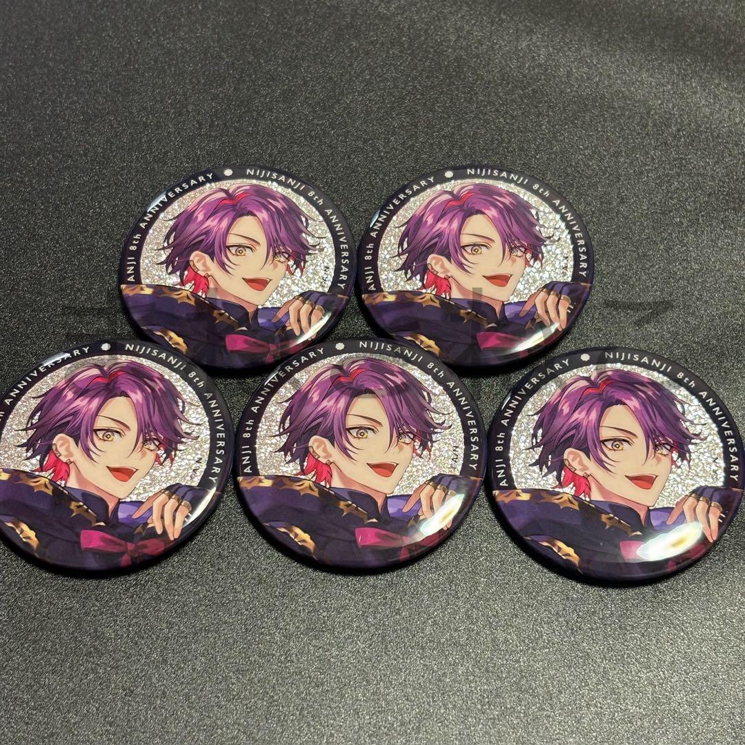 にじさんじ 8周年 グリッター缶バッジ 渡会雲雀