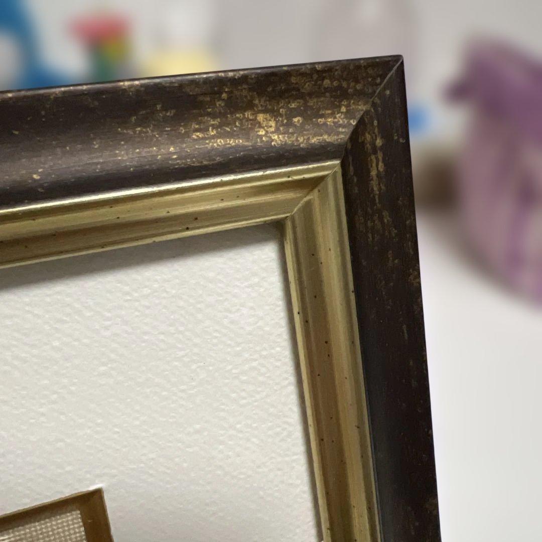 極小刺繍プチポアン 額装品（正方形18.3cm）｜気品あるバラのミニ額