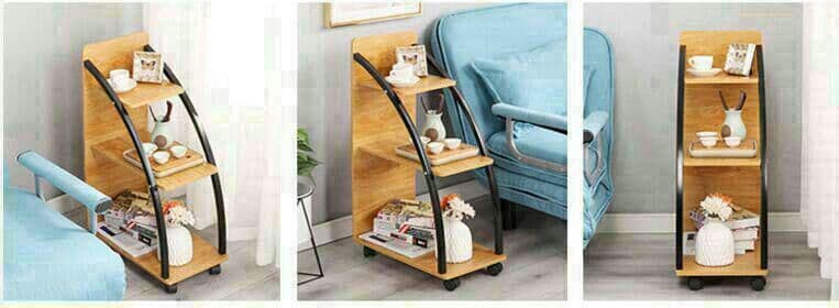 移働できる北欧の小さなテーブルとミニチュアサイド