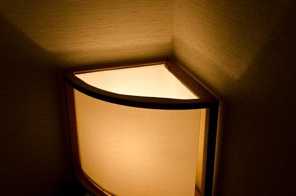 《新品・送料無料》棚付フロアライト　コーナー　DBR/LBR