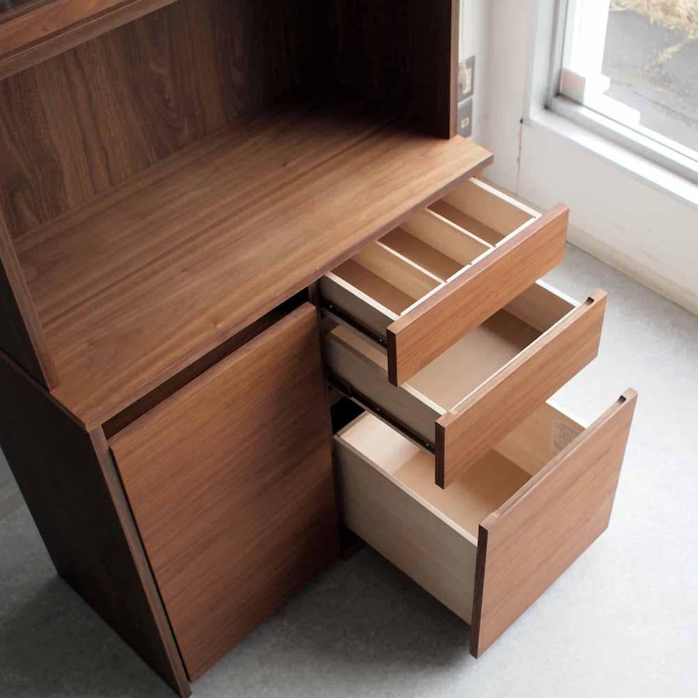 無印良品/MUJI ウォールナット材 木製カップボード ZR24452