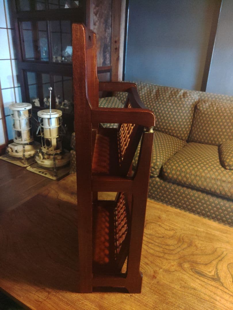 希少　koizumi ウッドラック　格子　コイズミ　アンティーク　ヴィンテージ