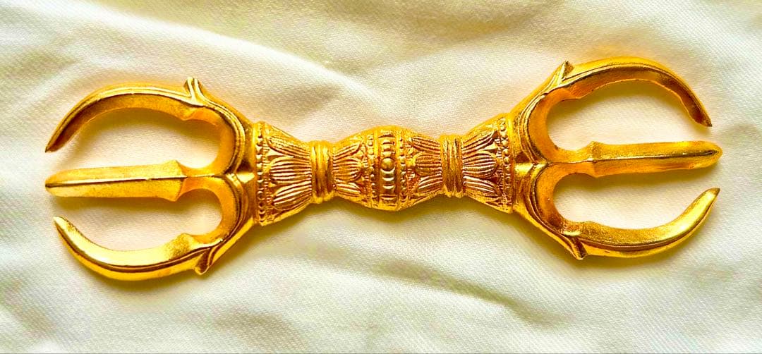 金運！悪魔払い！心願成就！12cm三鈷杵　特別祈祷済み三鈷杵　高野山