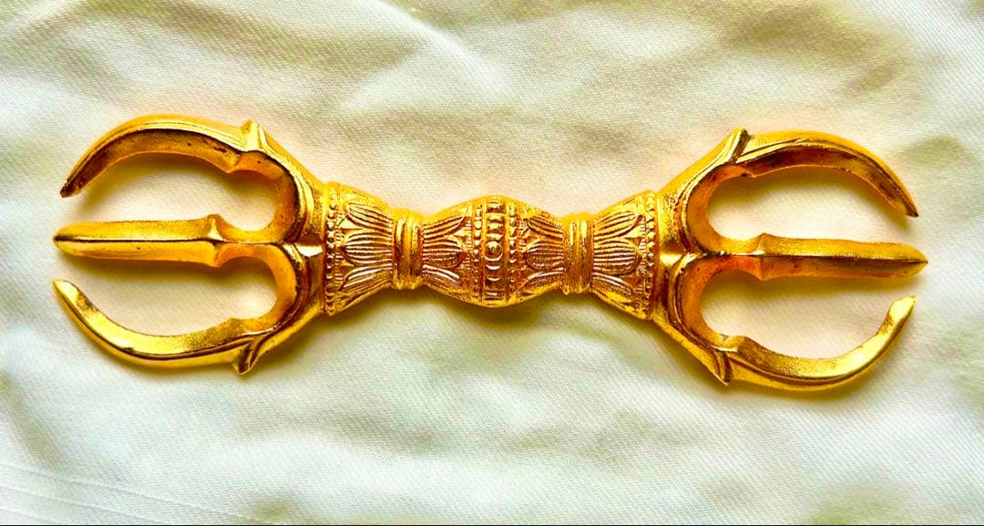 金運！悪魔払い！心願成就！12cm三鈷杵　特別祈祷済み三鈷杵　高野山