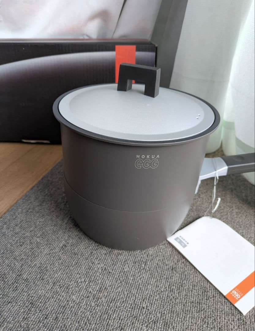 ホクア　エッグフォルム　EGGFORM 片手鍋　18　蒸し器　新品未使用その1