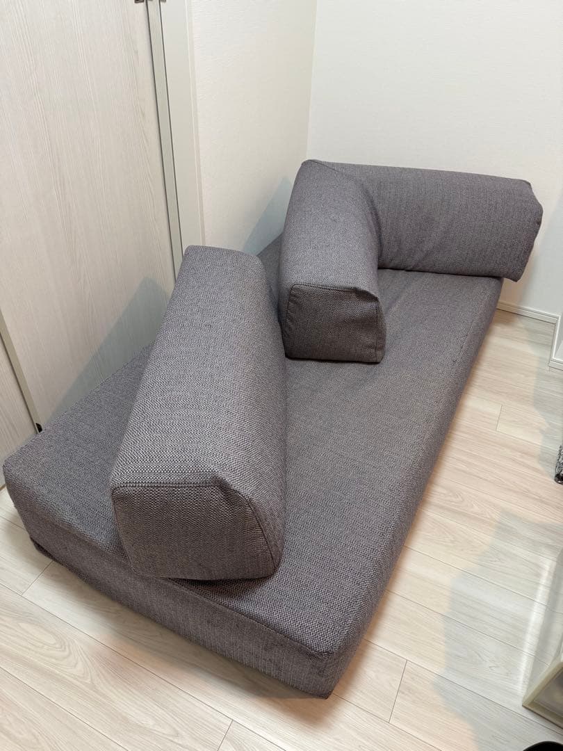 DREAM BED - FUSION グレー L字型ソファ ソファベッド