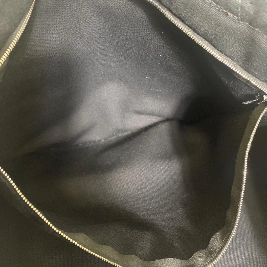 美品　HERMES エルメスフールトゥ MMトートバッグ　コットンキャンパス 黒