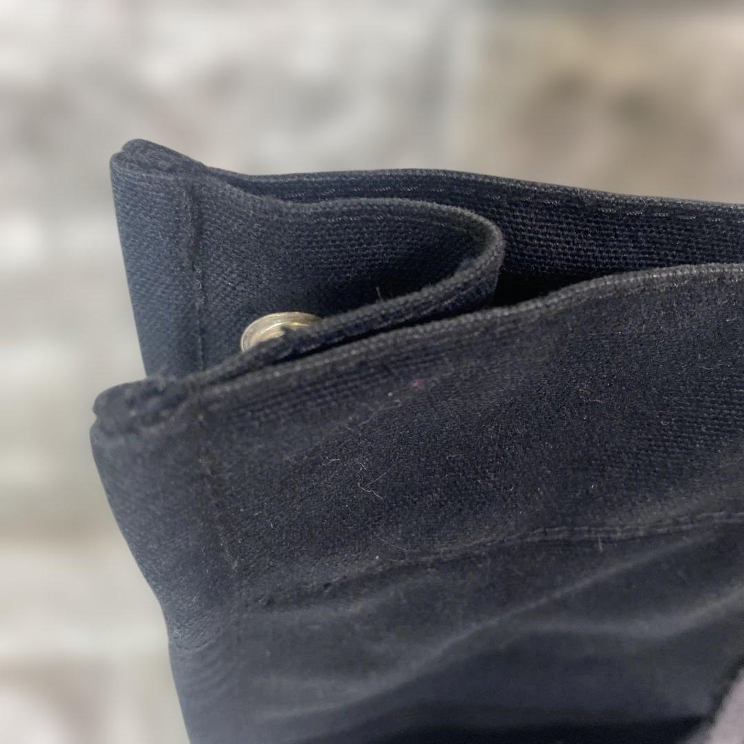 美品　HERMES エルメスフールトゥ MMトートバッグ　コットンキャンパス 黒