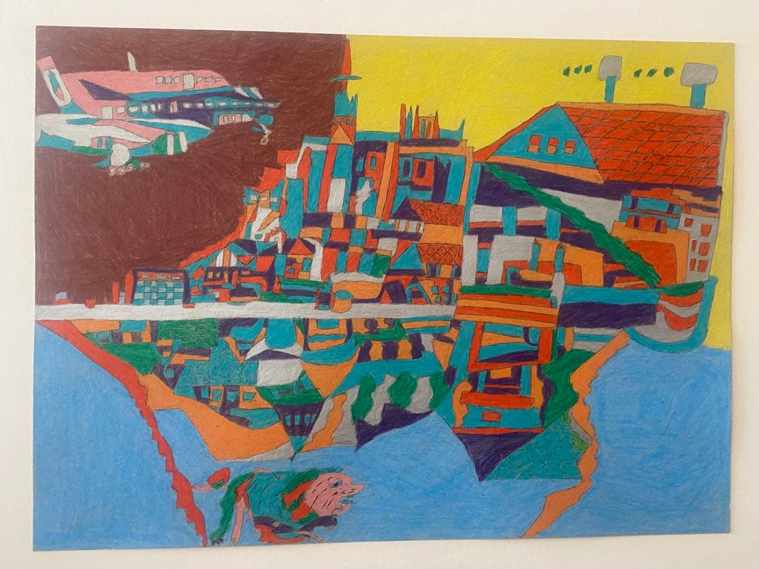 肉筆　湯元光男作　アウトサイダーアート　CIBONE 美術手帖掲載　インテリア