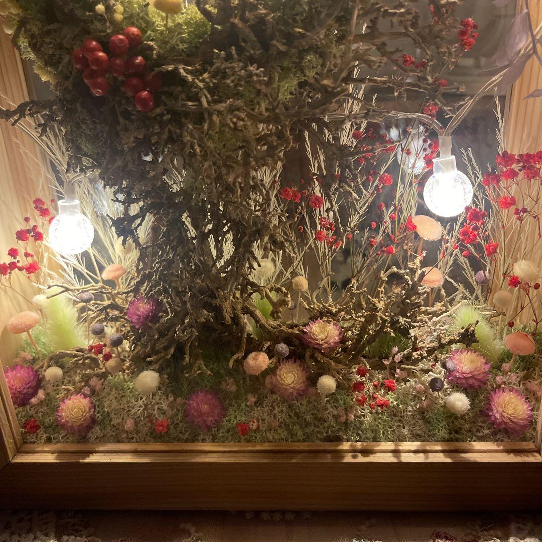 ドライフラワーアート『忘れられし木霊』