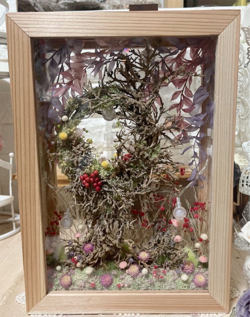 ドライフラワーアート『忘れられし木霊』