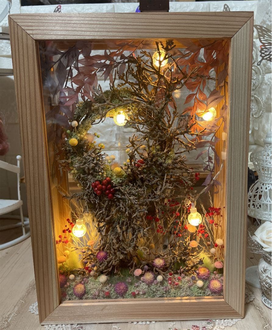 ドライフラワーアート『忘れられし木霊』