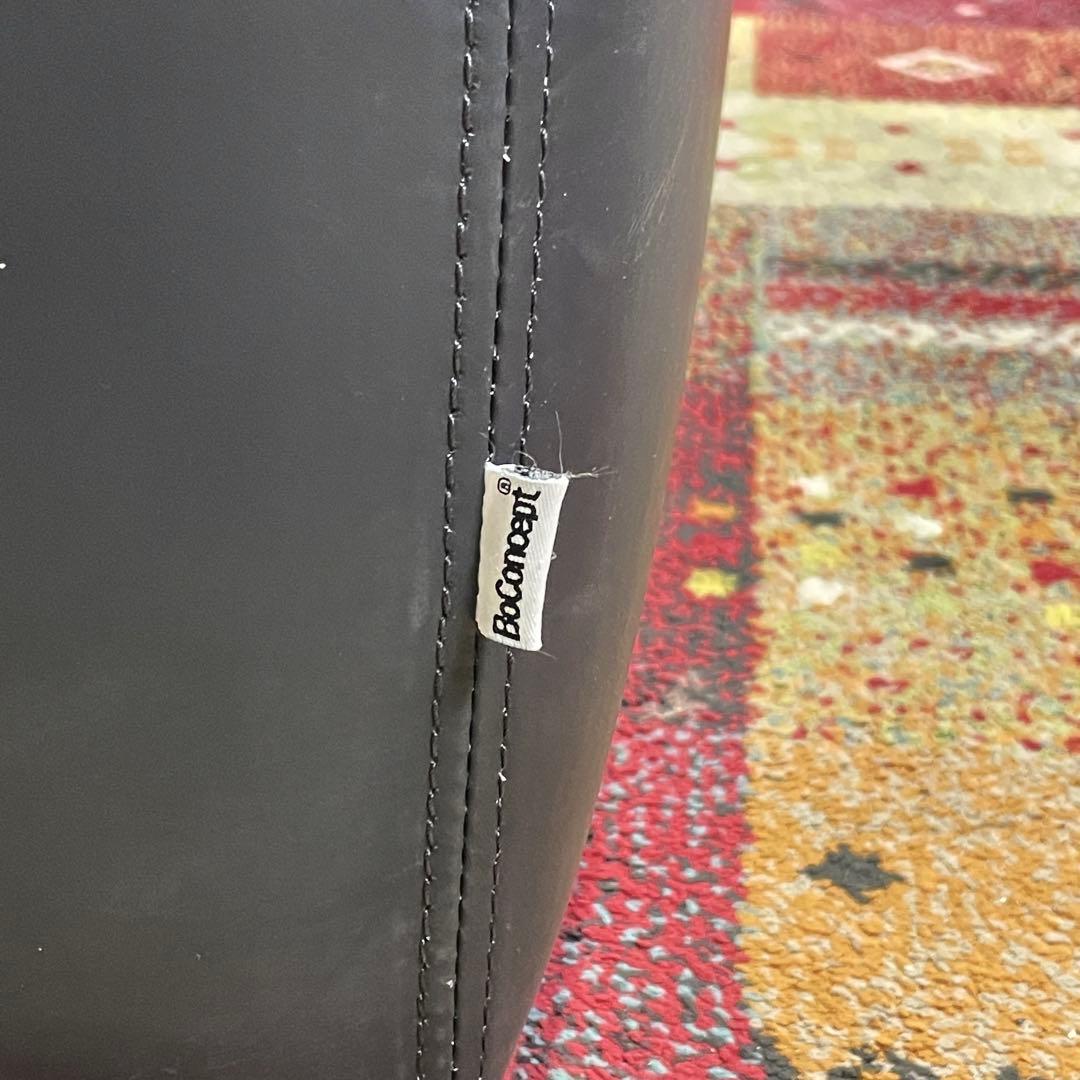 ♪ BeConcept 本革オットマン ソファ ブラック ビーコンセプト