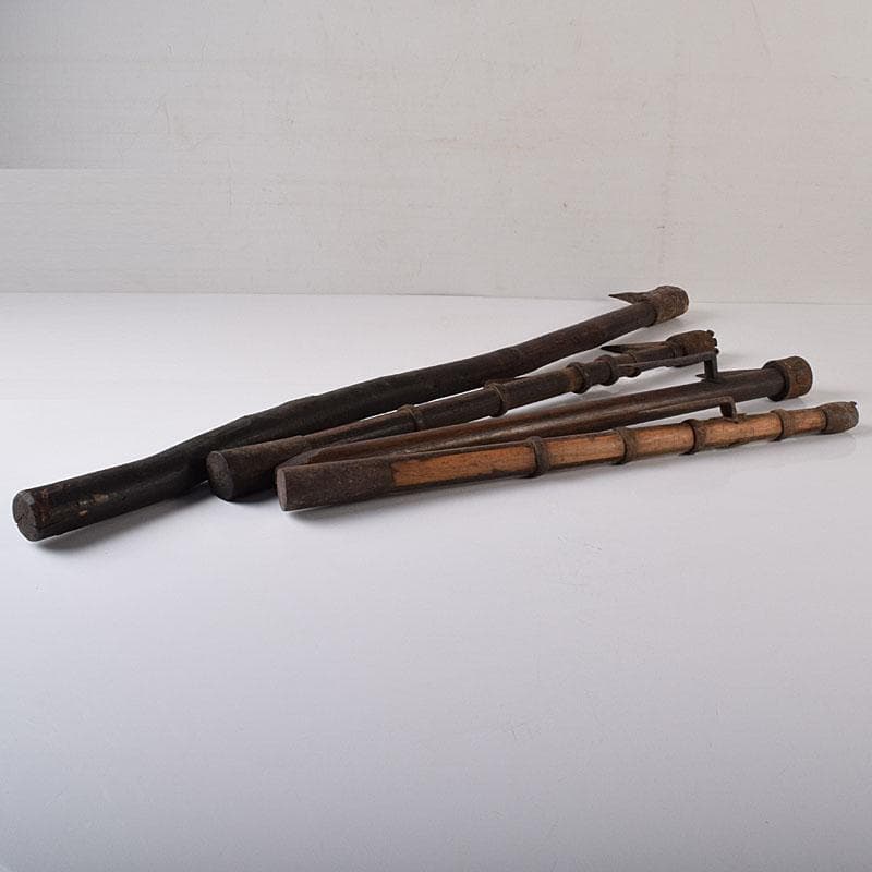 火消道具 古い鳶口 古鉄製 鳶口 火消鉤 4点まとめて V R8466H - メルカリ