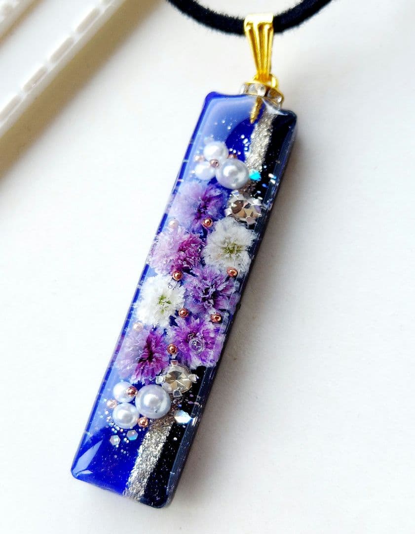 【1435】レジン　ネックレス　ペンダント　ハンドメイド