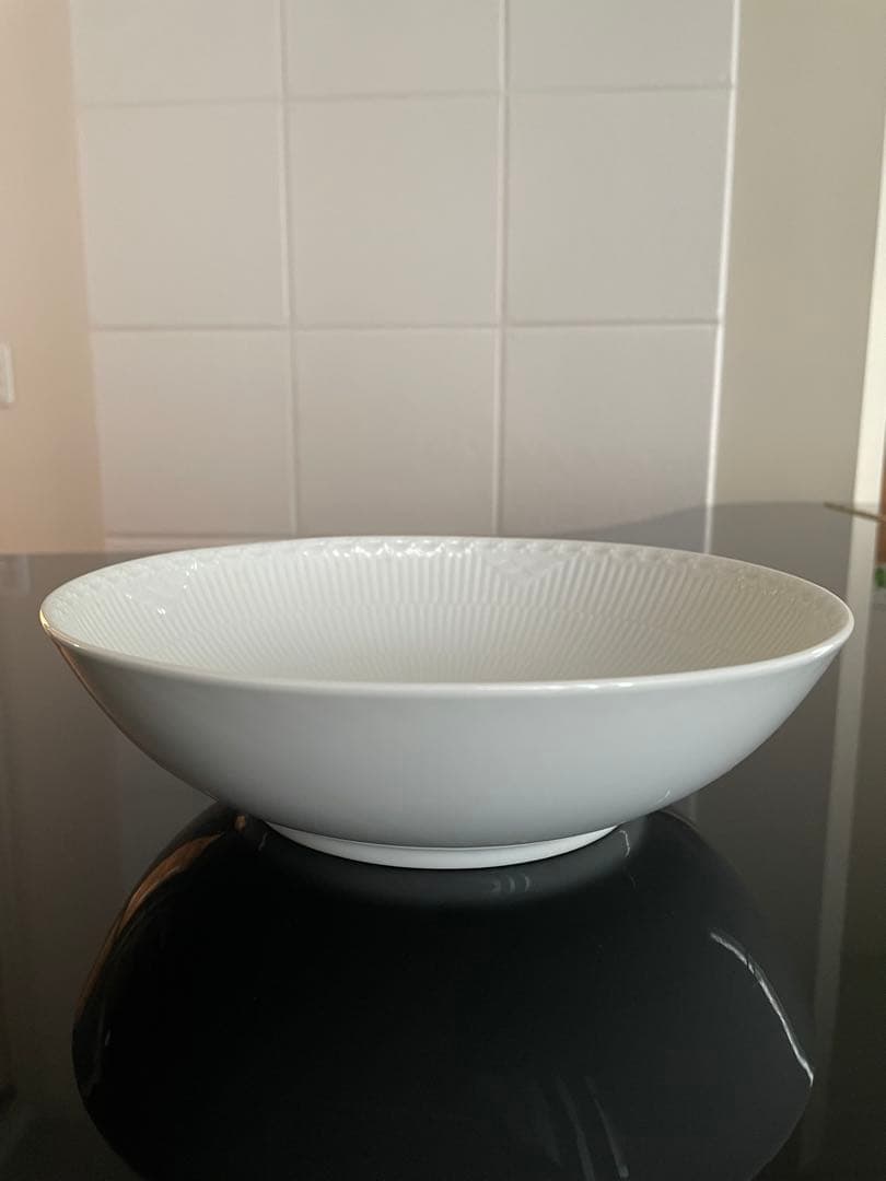 【新品】ロイヤルコペンハーゲン ホワイトフルーテッド ハーフレース ボウル