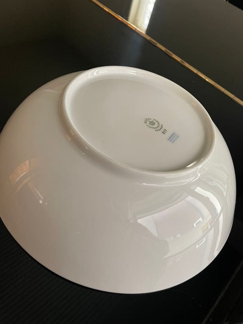 【新品】ロイヤルコペンハーゲン ホワイトフルーテッド ハーフレース ボウル
