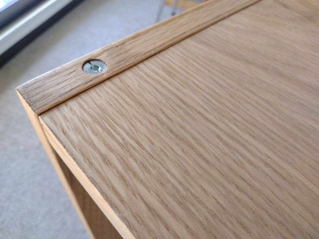 【美品】MUJI無印良品 スタッキングシェルフ2×1段/オーク材オープンラック棚