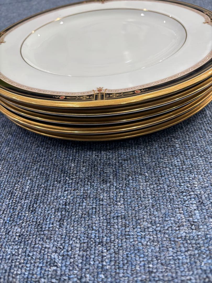 ノリタケ ヨシノ 金彩 食器5枚 フルセット 極美品 陶器皿 金色装飾