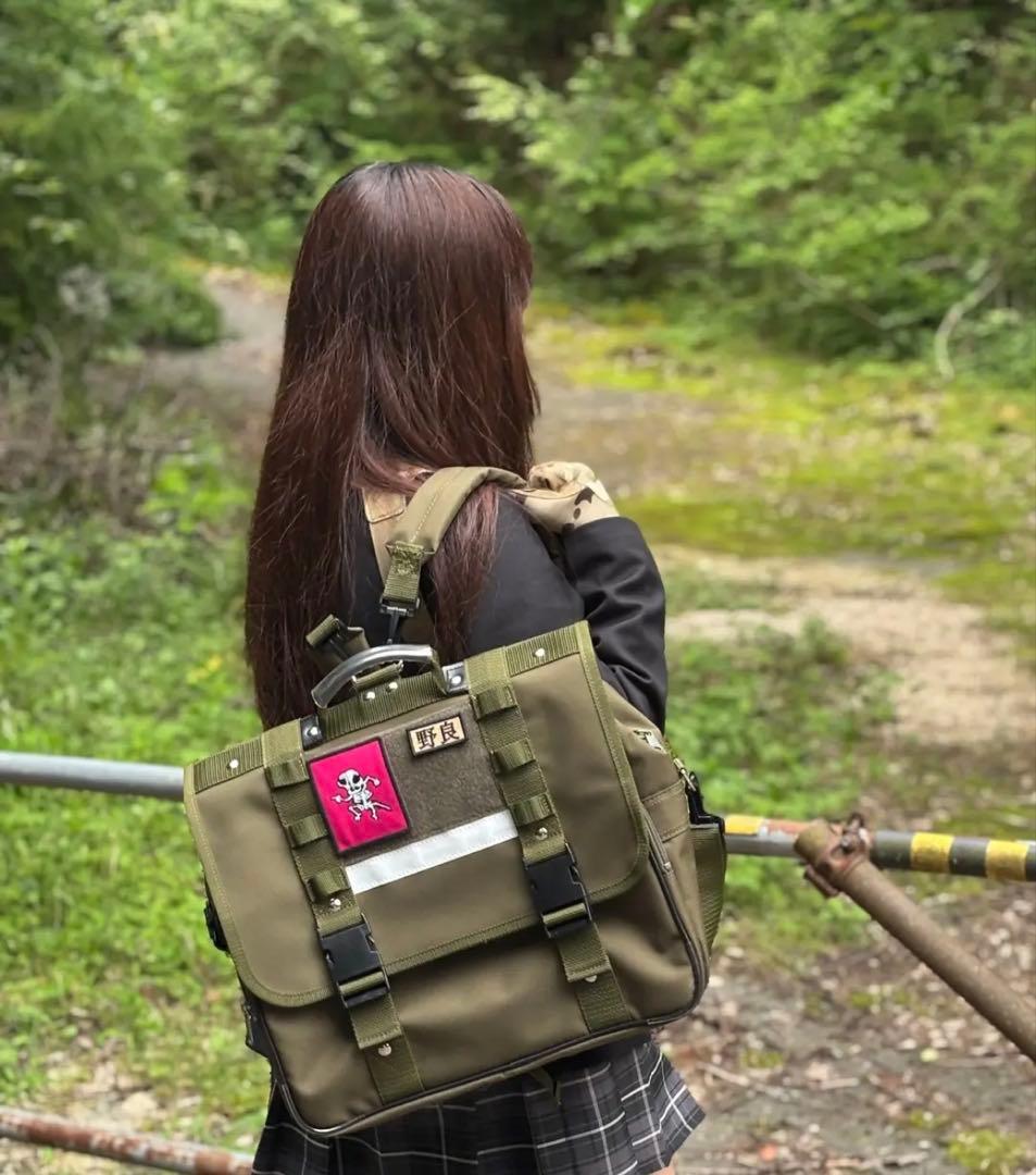 野良道具製作所x片岡商店 タクティカルスクールバッグ 未使用品